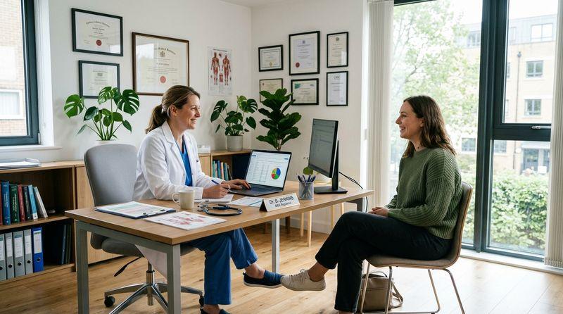 Doctor attending a patient